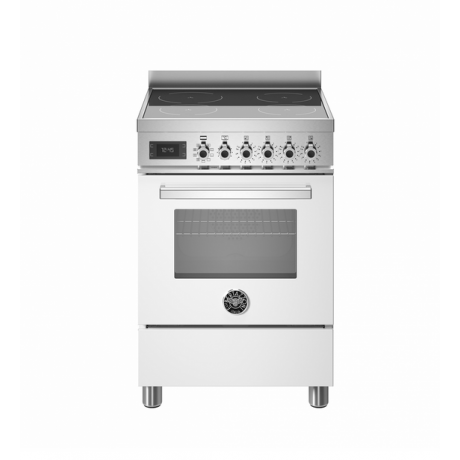 BERTAZZONI PRO6 4I 1E BI T Κουζίνα Ηλεκτρική με Επαγωγικές Εστίες 60cm Λευκό